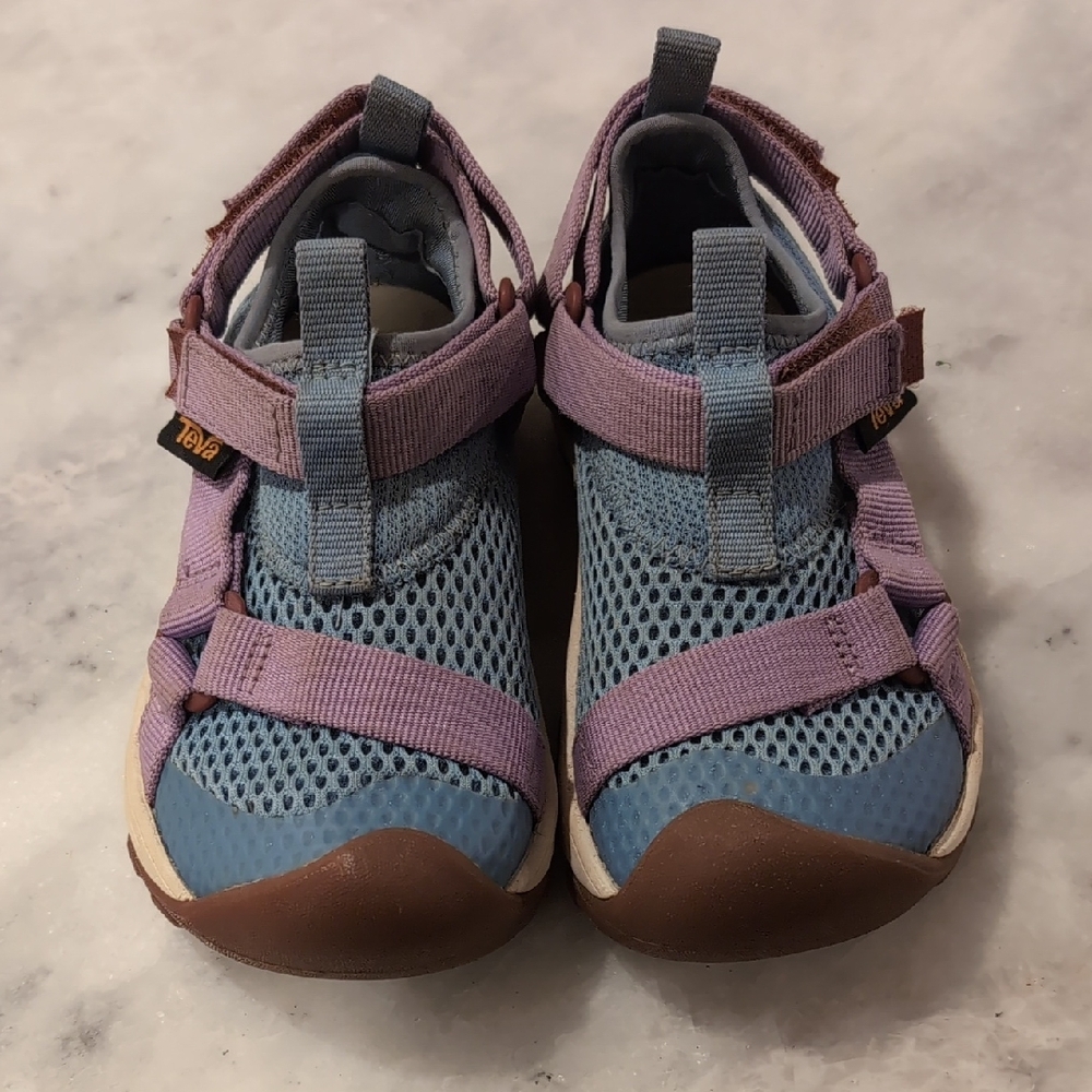 Teva Blue and Purple Sandals with Adjustable Straps